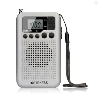 Hot Sale Retekess Tr106 Fm/Am radio Portátil con pantalla Lcd con Temporizador De sueño De bolsillo Receptor De radio reproductor Mp3