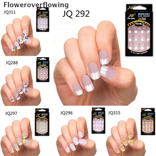 ffcl nuevas 24 uñas postizas francesas uñas falsas para uñas arte diseño puntas de uñas caliente