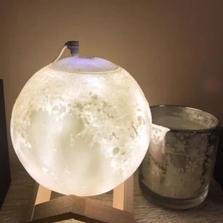 Humidificador luna difusor luna aromaterapia lámpara de sueño 3D luna luz noche