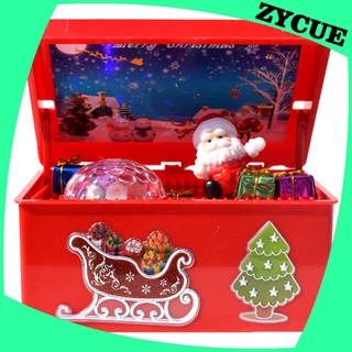Zycue caja De Música Feliz navidad regalo De navidad Para niños/adorno De Mesa/decoración del hogar/año nuevo