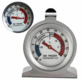 Luckyone-My - termómetro de acero inoxidable para refrigerador, congelador, diseño de acero inoxidable