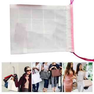 White Cosmetics Candy Snacks Accessories Drawstring Polyester Storage Bag