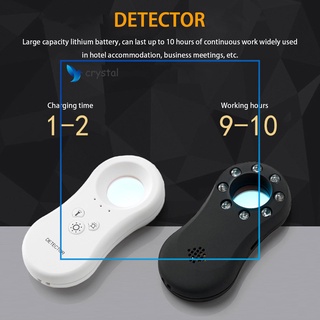 Detectores de cámara ocultas de cristal detectores de dispositivo oculto LED con visor infrarrojo