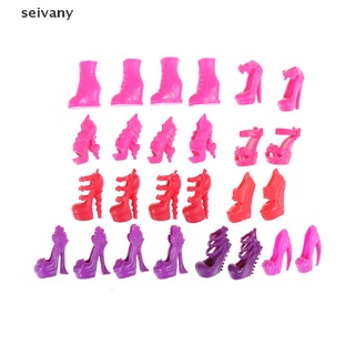 [seivany] 10 pares de accesorios de moda botas de tacón alto zapatos sandalias para muñeca monstruo colorido