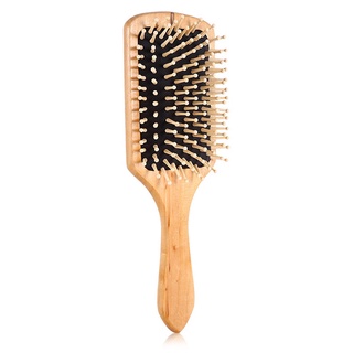 Natural antiestático de madera cepillo de pelo masaje cuidado del cuero cabelludo salud N3T7 (7)