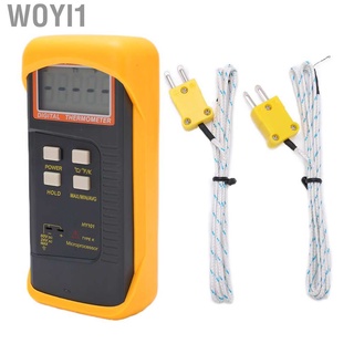 Woyi1 Single Channel Temperature Meter Needle Type K Thermocouple Thermometer forMetal