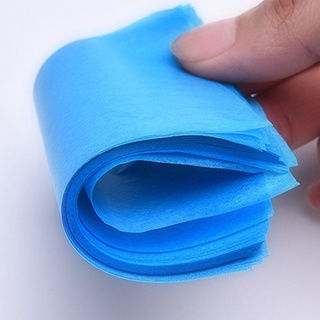 100 piezas de papel absorbente de aceite azul para Control de aceite, papel de maquillaje de tejido (7)