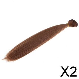 [SHIWAKI] 2x peluca de extensión de cola de caballo para 10 \'\' niñas muñeca HKaffee