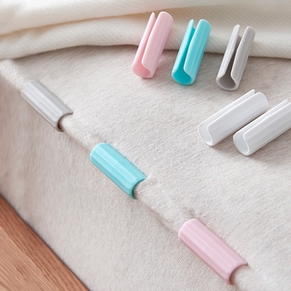 1pc clips de sábana de plástico antideslizante abrazadera edredón cubierta de la cama pinzas sujetadores soporte de colchón para sábanas hogar ropa peg