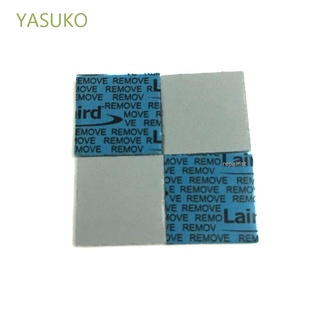 YASUKO 2Pcs almohadilla térmica 15*15*1 mm silicona disipador de calor para ordenador 20*20*1 mm Flex740 para CPU GPU conductor