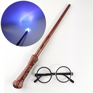 JCFS🔥Productos al contado🔥< Disponible > figura de Anime Harry Potter varita mágica juguetes Cosplay Hermione varitas mágicas gafas Costome Prop juguete infantil