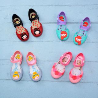 cc&mama verano bebé niñas jelly zapatos suela suave resistente al desgaste niños niñas de dibujos animados moda coreana princesa zapatos melisa