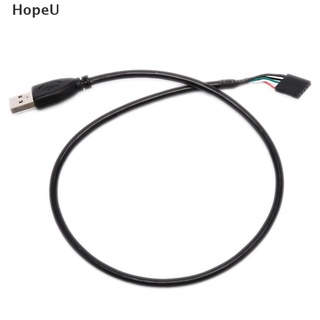 [HopeU] Usb 2.0 tipo A macho A 5 pines hembra cabecera placa base Cable adaptador de 50 cm venta caliente