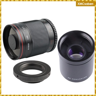 500mm f/8.0 Telephoto Mirror Lens + 2X Teleconverter for DSLR Camera