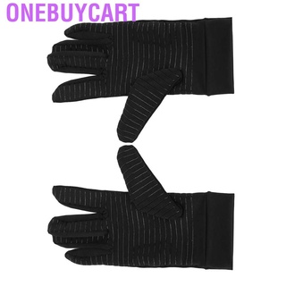 Onebuycart - guantes de artritis de dedo completo, fibra de cobre, cómodo, suave, transpirable, sin olor, para juegos de cocina