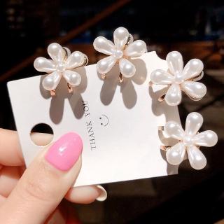 Estilo coreano Mini perla horquillas pequeñas margarita flor garras de pelo moda Headwear Clips para el cabello