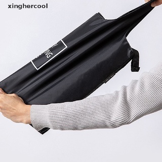 [xinghercool] 1 bolsa grande para compras, color negro, plegable, oxford, reutilizable