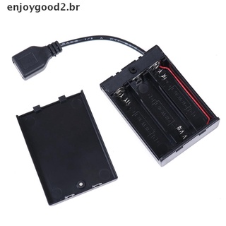Enjoy2 3xaa caja De batería con puerto Usb Para Kit De Luz Led bloque De construcción con Interruptor