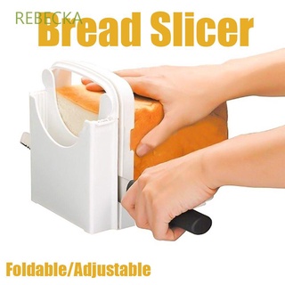 rebecka cortador de pan de plástico ajustable herramienta de cocina tostadas cortador de bagel sandwich empalme manual plegable fabricante rebanado