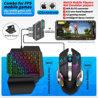 gamwing mix se/elite ratón y teclado comverter & combo pack para juegos móviles android quattro