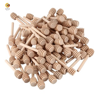 100 Pack Of Mini 3 Inch Wood Honey Dipper Sticks