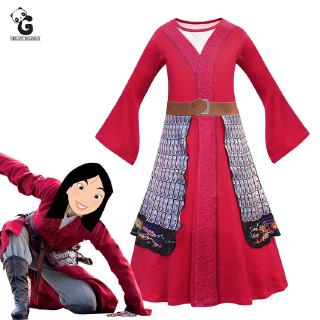 Mulan disfraz niñas vestido para niños Anime disfraces Mulan Cosplay