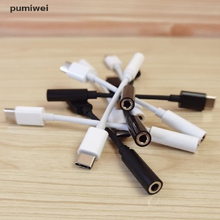 pumiwei type-c a 3.5mm cable adaptador de auriculares tipo c macho a 3.5 aux audio hembra jack cl