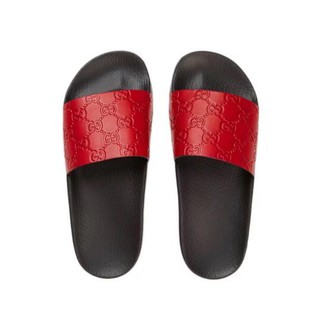 New_GUCCI Hombres Mujeres luxxury Cuero Diapositivas Sandalias Zapatos De Playa Con GG size34-46