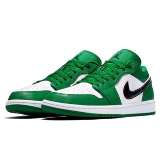 Tenis originales 100% originales 41 colores air jordan 1 bajo blanco verde placa zapatos de moda pareja encaje zapatos deportivos al aire libre (5)