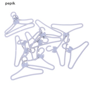 [pepik] 12 piezas de muñeca gris mini bowknot perchero de ropa abrigo vestido colgador [pepik] (7)