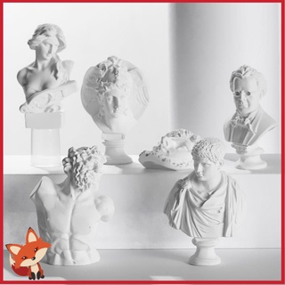 Fay Crafts estatua de yeso Mini estatuilla mitología griega yeso busto retratos celebridades decoración del hogar nórdico escritorio adorno dibujo práctica famosa escultura (1)