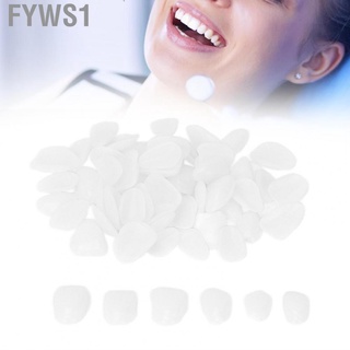fyws1 50 pzs kit de reparación de dientes falsos de resina de corona temporal dental