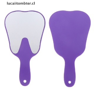 (nuevo**) 1 pieza en forma de dientes dentales modelo espejo de vidrio forma de diente espejo regalo dental lucaiitombter.cl