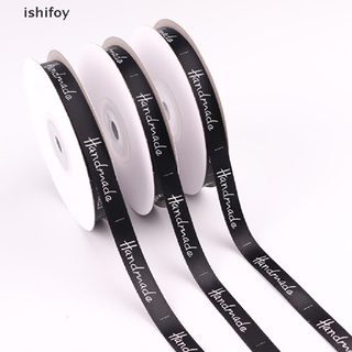 ishifoy ''Handmade'' Printed Polyester Ribbon for Wedding Party Gifts Wrapping Ribbons CL