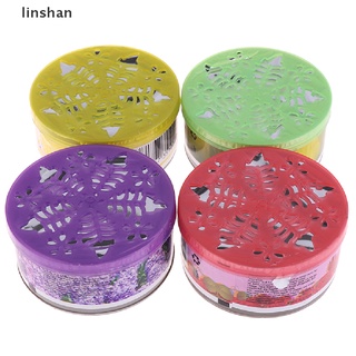 [linshan] 1Pc Air Freshener Fruity Car Perfume Solid Indoor Deodorizing Scent Fragrance [HOT]