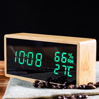 anchendi - reloj de alarma digital para temperatura, control de sonido