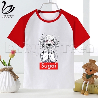 Camisas de niña Boku sin héroe Estilo verano lindo chica Tops Moda+unisex/niño camiseta de calle camiseta para niño