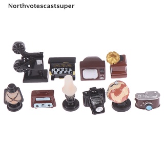 Northvotescastsuper Casa De Muñecas Miniatura Retro Simulación Muebles Modelo Juguetes Para Decoración De NVCS