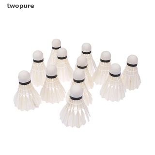 [twopure] 12Pcs/Lot Badminton Duck Feathers Badminton Ball Shuttlecock Sports Accessories [twopure]