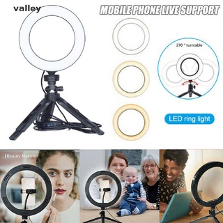 Valley LED Ring Light Lamp Selfie Camera Phone Studio Tripod Stand Photo Video Dimmable CL