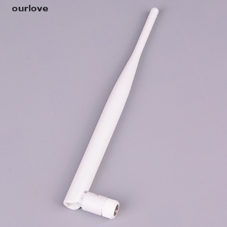 [ourlove] 1 antena wifi blanca 2.4ghz 5dbi antena rp sma macho conector 2.4g antena [ourlove] (1)