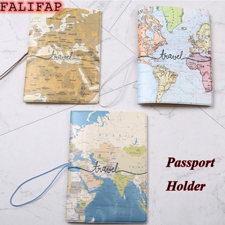 FALIFAP Conveniente Multifuncional Portátil Mapa De Viaje Tridimensional Pasaporte Titular