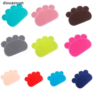 Douaoxun Pet Cat Placemat Claw-shaped Cat Litter Mat Feeding Non-slip Waterproof CL