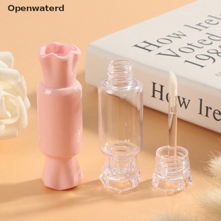 [Open] 5 piezas adorables en forma de caramelo vacío brillo de labios tubo DIY recargable labios contenedores