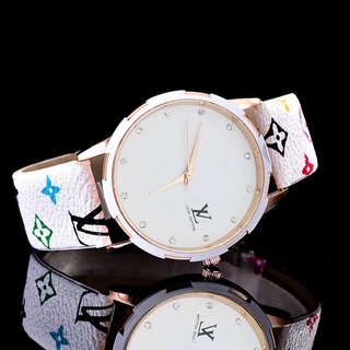 HOT Louis Vuitton Reloj De Mujer Diamante Tachonado Cuero LV Cinturón Estudiante Relojes De Pulsera