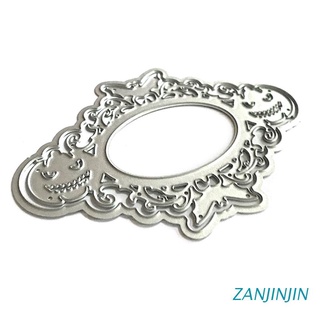 zanjinjin - troqueles de metal con espejo de calabaza para halloween, diseño de álbum de recortes