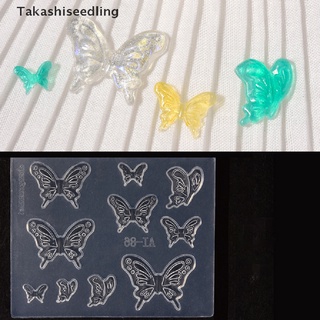 Takashiseedling/molde de silicona de mariposa 3D DIY arte de uñas flor arco nudo GEL acrílico molde decoración productos populares