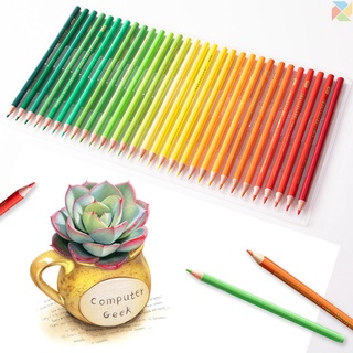 Sh 48/72/120/150/180 lápices de acuarela Set de lápices de Color Pre-afilado Soluble en agua suministros de arte para estudiantes adultos artistas dibujo boceto libros para colorear (8)