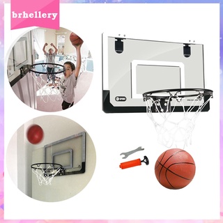 Brhellery Mini Aro De baloncesto Portátil con Aro flexible/incluye Mini baloncesto con Bomba Para interiores
