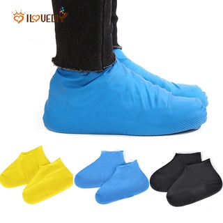 Unisex Reutilizable Látex Impermeable Cubierta De Zapatos/Mujeres Hombres Material De Silicona Protectores/Resistente Al Deslizamiento Botas De Lluvia Overshoes Para Interiores Aire Libre Días Lluviosos